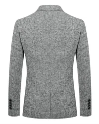 Allthemen Herren Sakko Slim Fit Grau/Hellgrau/Dunkelgrau