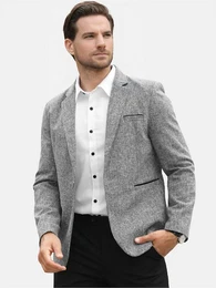 Sakko Herren Sportliches Sakko im Slim Fit