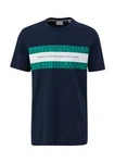 s.Oliver T-Shirt mit Frontprint Dunkelblau/Türkis/Blau/Mischfarben