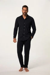 JP1880 Schlafanzug Homewear OEKO-TEX Zweiteiler Dunkelblau/Schwarz