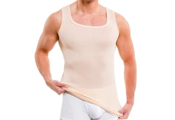 HERMKO Unterhemd Herren Tank Top 16025 Beige/Creme/Weiß/Rot/Khaki