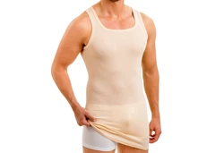 HERMKO Achselhemd 16027 Herren Beige/Creme/Weiß/Orange/Rot
