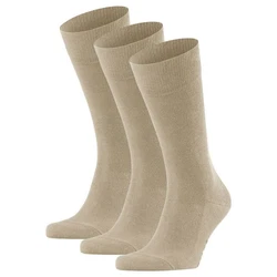 FALKE Kurzsocken Herren Family SO (3er Pack) Khaki/Beige/Braun