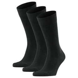 FALKE Kurzsocken Herren Family SO (3er Pack) Schwarz