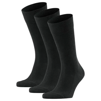 FALKE Kurzsocken Herren Family SO (3er Pack) Schwarz