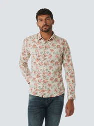 NO EXCESS Langarmhemd Shirt Lila/Rosa/Grün/Rot/Dunkelrot
