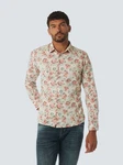 NO EXCESS Langarmhemd Shirt Lila/Rosa/Grün/Rot/Dunkelrot