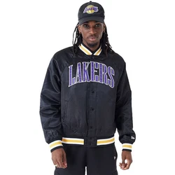 New Era Bomberjacke Jacke NBA Applique Satin (Loslak) Rot/Schwarz/Dunkelblau