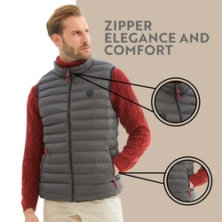 Danger Jackett Weste Grau/Rot/Bordeaux