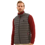 Danger Jackett Weste Grau/Rot/Bordeaux