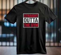 T-Shirt Herren Sommer Workout Fitness Premium T-Shirt mit Druck 100% Baumwolle
