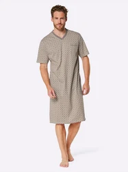 Witt Schlafanzug Nachthemd Beige/Khaki/Dunkelgrün/Gelb/Braun