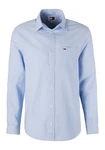 Tommy Jeans Langarmhemd TJM REG LINEN BLEND SHIRT Hellblau/Blau