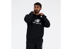 New Balance Kapuzensweatshirt MENS LIFESTYLE HOODIE Schwarz/Dunkelblau