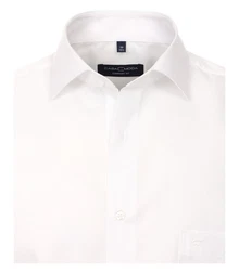 CASAMODA Langarmhemd uni regular fit Weiß/Creme