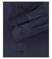 CASAMODA Langarmhemd uni regular fit Dunkelblau