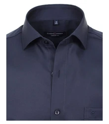 CASAMODA Langarmhemd uni regular fit Dunkelblau