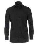 CASAMODA Langarmhemd uni regular fit Schwarz/Grau