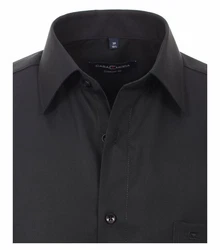 CASAMODA Langarmhemd Kent Comfort Fit NOS Schwarz/Grau