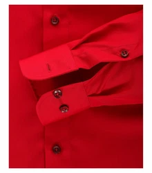 CASAMODA Langarmhemd Kent Comfort Fit NOS Rot/Dunkelrot