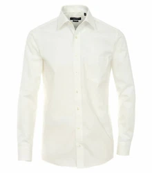 CASAMODA Langarmhemd Kent Comfort Fit NOS Weiß/Creme/Khaki/Beige