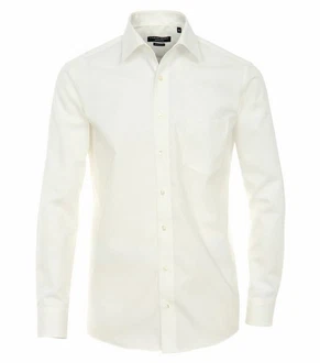 CASAMODA Langarmhemd Kent Comfort Fit NOS Weiß/Creme/Khaki/Beige
