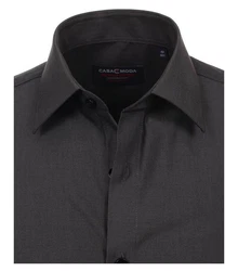 CASAMODA Langarmhemd Kent Comfort Fit NOS Grau/Dunkelgrau/Schwarz
