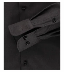 CASAMODA Langarmhemd Kent Comfort Fit NOS Grau/Dunkelgrau/Schwarz
