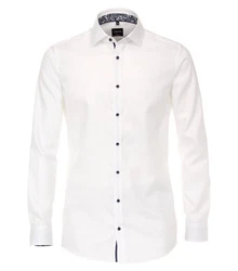 VENTI Businesshemd uni Weiß/Creme