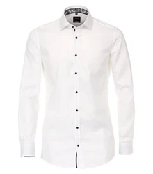 VENTI Businesshemd uni Weiß/Creme