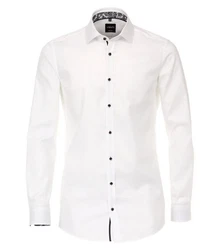 VENTI Businesshemd uni Weiß/Creme
