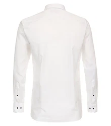 CASAMODA Businesshemd uni Weiß/Creme