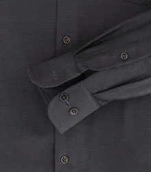 CASAMODA Businesshemd uni Grau/Dunkelgrau/Schwarz