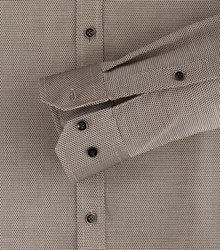 VENTI Businesshemd Body Stretch Kentkragen Grau/Braun/Khaki/Beige