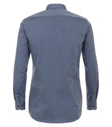 VENTI Businesshemd extra langer Arm uni Blau/Dunkelblau/Grau