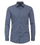 VENTI Businesshemd extra langer Arm uni Blau/Dunkelblau/Grau