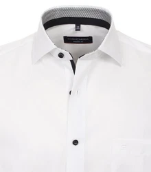 CASAMODA Businesshemd uni Weiß/Creme