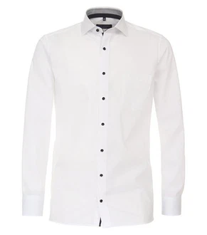 CASAMODA Businesshemd uni Weiß/Creme