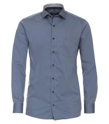 CASAMODA Businesshemd uni Dunkelblau/Blau/Grau/Hellblau