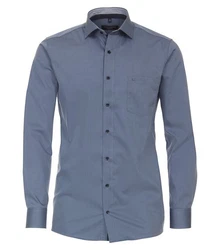 CASAMODA Businesshemd uni Dunkelblau/Blau/Grau/Hellblau