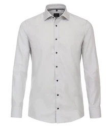 VENTI Blusenshirt Kent Modern Fit Grau/Hellgrau/Weiß