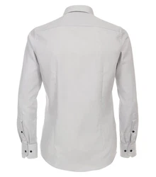 VENTI Blusenshirt Kent Modern Fit Grau/Hellgrau/Weiß