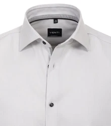 VENTI Blusenshirt Kent Modern Fit Grau/Hellgrau/Weiß