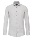 VENTI Blusenshirt Kent Modern Fit Grau/Hellgrau/Weiß
