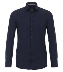 VENTI Blusenshirt Kent Modern Fit Dunkelblau/Hellblau