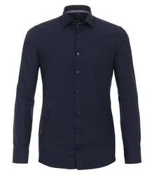 VENTI Blusenshirt Kent Modern Fit Dunkelblau/Hellblau