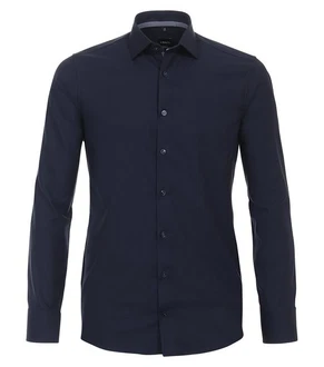 VENTI Blusenshirt Kent Modern Fit Dunkelblau/Hellblau