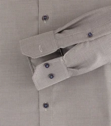 VENTI Blusenshirt Kent Modern Fit Grau/Braun/Hellgrau/Dunkelgrau/Beige