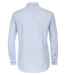 VENTI Blusenshirt Kent Modern Fit Hellblau/Blau