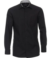 CASAMODA Langarmhemd Kent Comfort Fit Schwarz
